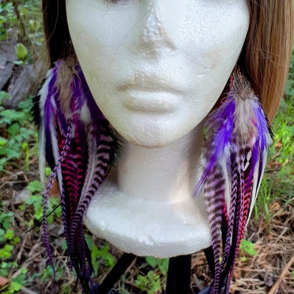 Handmade Owlita inspired feather earrings - Picture 3 of 4